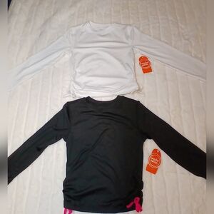 Bundle Of 2 Wonder Nation Girls Rash Guard  XS (4-5) NWT